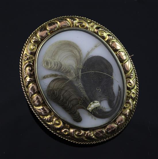 Indian Mutiny Interest pinchbeck mourning brooch